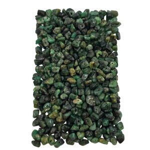 75 Grams Green Emerald Crystal Drilled Nugget Beads Chips Size Varies